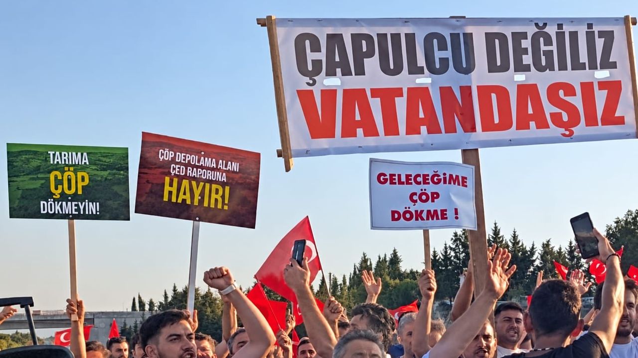 Bornova'da atık tesisi tepkisi