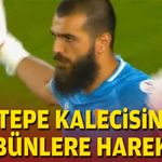 Göztepe kalecisinden tribünlere hareket!