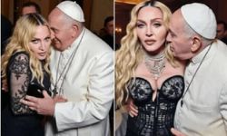 Madonna'nın Papa'ya sarıldığı fotoğraflar gündem oldu