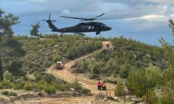 Aydın'da uçuruma düşen motosikletli kurtarıldı