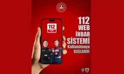 "112 Web İhbar Sistemi" devrede