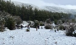 Muğla'nın yüksek kesimlerinde kar etkili oldu