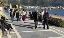 Bodrum sahillerinde yılbaşı yoğunluğu