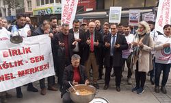 İzmir’de memurlardan helvalı-fatihalı protesto!