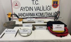 Aydın'da SİT alanındaki kaçak tarihi eser kazısına suçüstü