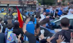 Derbide olay: Arabayla taraftarları ezdi!
