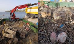 45 ton katı atık çıktı... Bodrum'da deniz temizliği!