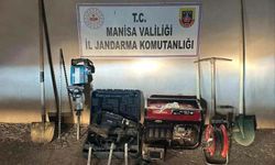 Manisa'da kaçak kazıya suçüstü!