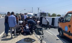 Otomobil, araca çarparak takla attı: 1'i çocuk 4 yaralı