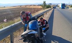 Genç motosikletli kaza kurbanı!