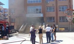 İlkokulda çıkan yangın söndürüldü