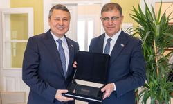 Başkan Tugay, Kazakistan heyetini ağırladı