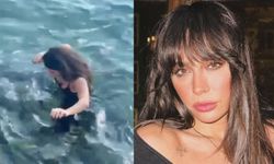 Sahilde kahve içerken telefonunu denize düşürdü!