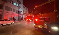 İzmir'de baskı atölyesinde korkutan yangın