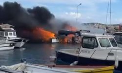 Barınakta korku dolu anlar... 7 tekne küle döndü!