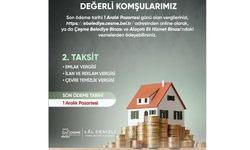 Çeşme'den vatandaşlara vergi hatırlatması