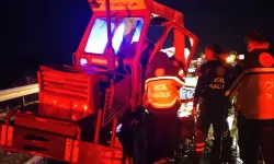 TIR’la çarpışan traktörün sürücüsü ağır yaralı!