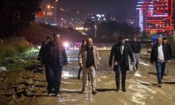 Başkan Eşki'den gece mesaisi: Çalışmaları yerinde inceledi!