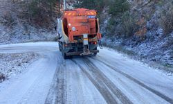 Aydın'da karla mücadele çalışmaları sürüyor!