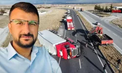 TIR şarampole devrildi: 1 ölü, 1 yaralı