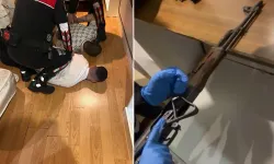 Otel odasına baskın... Cephanelik çıktı!