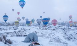 Kapadokya'da balon turlarını soğuk hava vurdu!