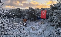 Urla, 2026'ya karla girdi!