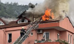 Muğla'da çatı katında yangın!