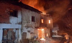 Köy evinde yangın: Karı-koca ölümden döndü!
