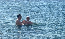 Bodrum ve Milas'ta yeni yılın ilk gününde deniz keyfi