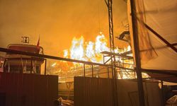 Muğla'da tekne alev alev yandı!