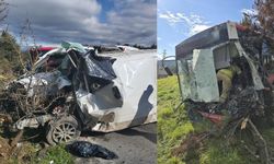 Belediye otobüsü ve panelvan kafa kafaya çarpıştı: Feci kazada 1 ölü!