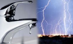 Yıldırım düştü… Sular kesildi!