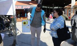 Menderes'te atık yağ getirene zeytin fidanı!