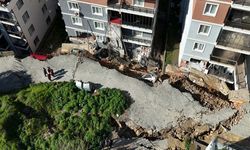 İstinat duvarının çöktüğü sokakta çalışmalar sürüyor