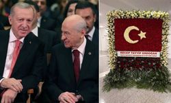Erdoğan'dan MHP'ye Türk bayraklı kutlama çiçeği