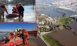 Edirne'de nehirlerin debileri arttı, köprüler trafiğe kapatıldı!