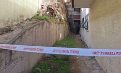 Toprak kayması... İki bina tahliye edildi!