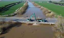 Büyük Menderes Nehri yine taştı, tarım arazileri su altında kaldı