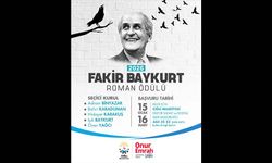Fakir Baykurt Roman Ödülü’nde başvurular sürüyor