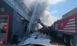 Sanayi sitesinde korkutan yangın!