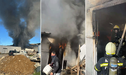 Faciadan dönüldü... Konteyner ev alev alev yandı!