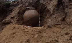 Denizli'de Orta Bizans dönemine ait tahıl küpü bulundu