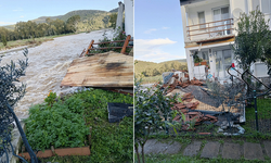Karaburun’da sel alarmı: Sokaklar göle döndü, evleri su bastı!