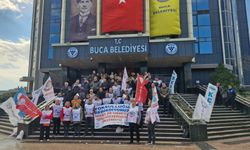 Buca'da memurlar iş bıraktı... CHP'ye yürüyecekler!