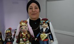 Yöresel kıyafetleri bez bebeklerde yaşatıyor!