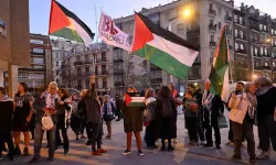 Real Madrid taraftarından İsrail protestosu