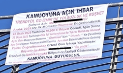 Pankartlı 'rüşvet' isyanı: İşe girmek için 50 bin TL!