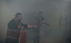 Büyükşehirin hizmet binasında çifte tatbikat!