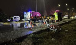 Bisikletli kaza kurbanı!